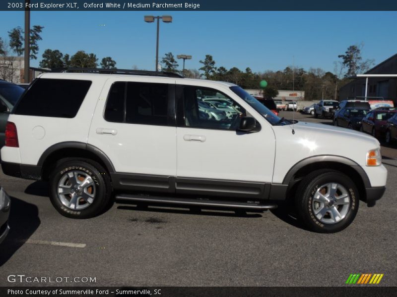 Oxford White / Medium Parchment Beige 2003 Ford Explorer XLT