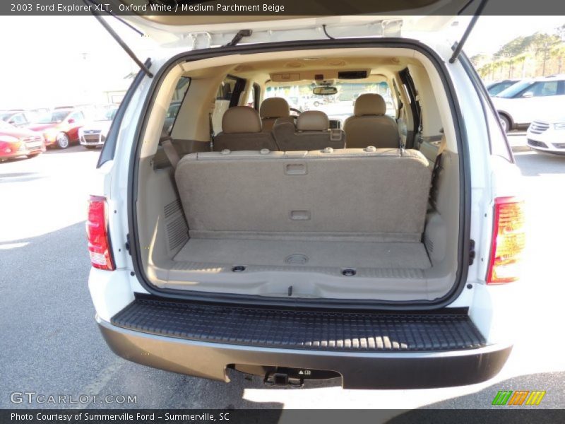 Oxford White / Medium Parchment Beige 2003 Ford Explorer XLT