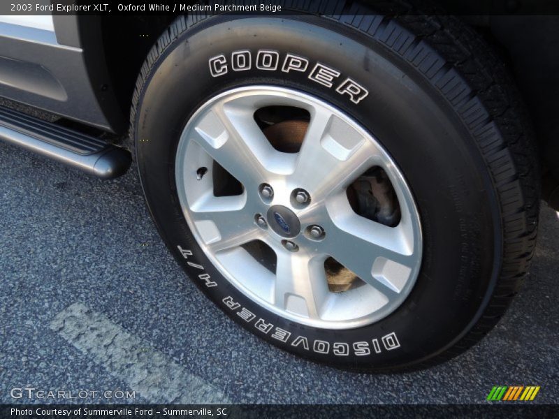 Oxford White / Medium Parchment Beige 2003 Ford Explorer XLT