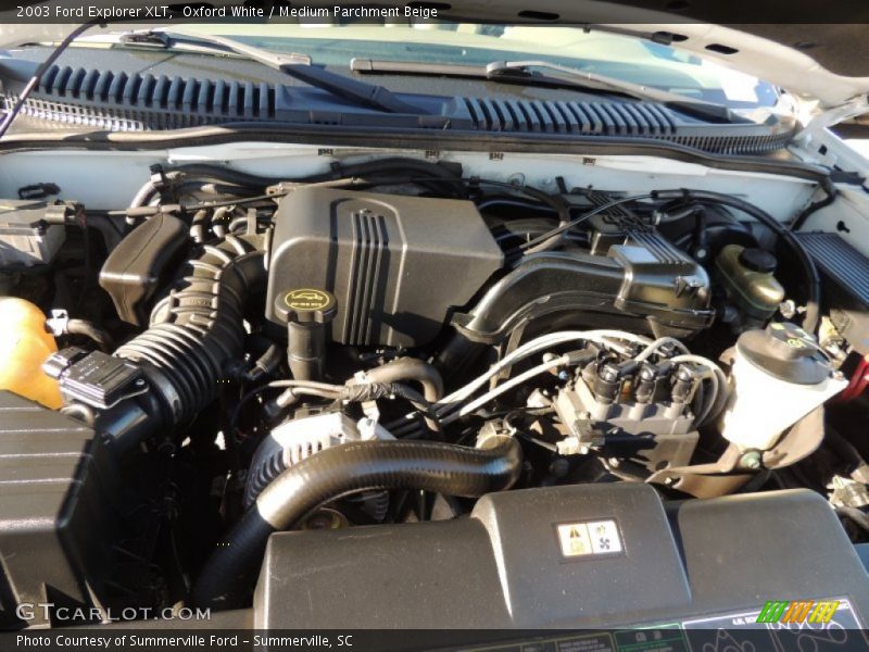 Oxford White / Medium Parchment Beige 2003 Ford Explorer XLT