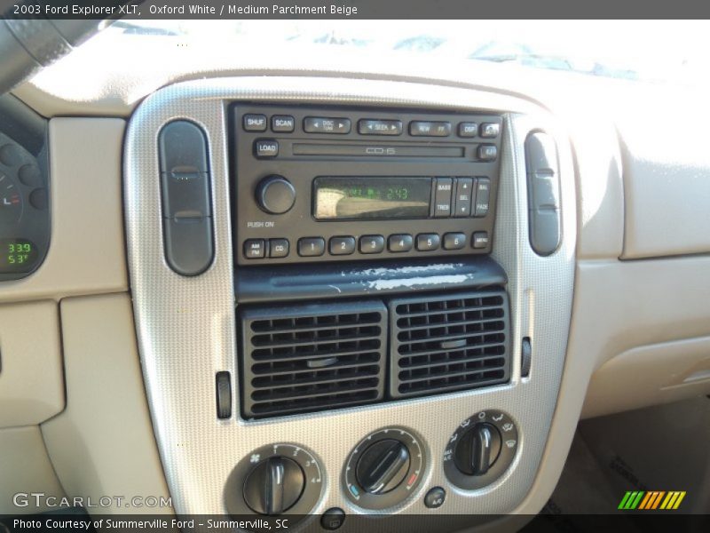 Oxford White / Medium Parchment Beige 2003 Ford Explorer XLT
