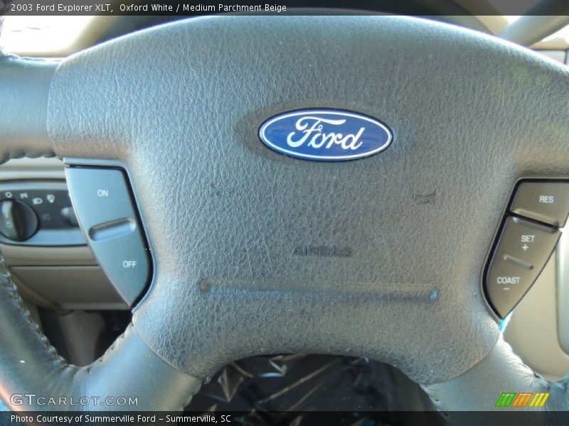 Oxford White / Medium Parchment Beige 2003 Ford Explorer XLT