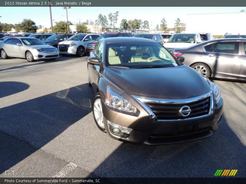 Java Metallic / Beige 2013 Nissan Altima 2.5 SL