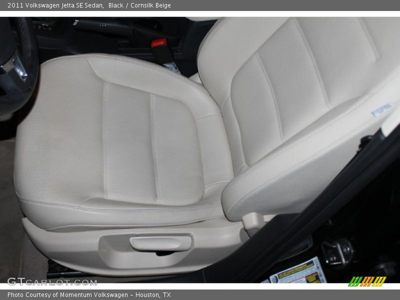 Black / Cornsilk Beige 2011 Volkswagen Jetta SE Sedan