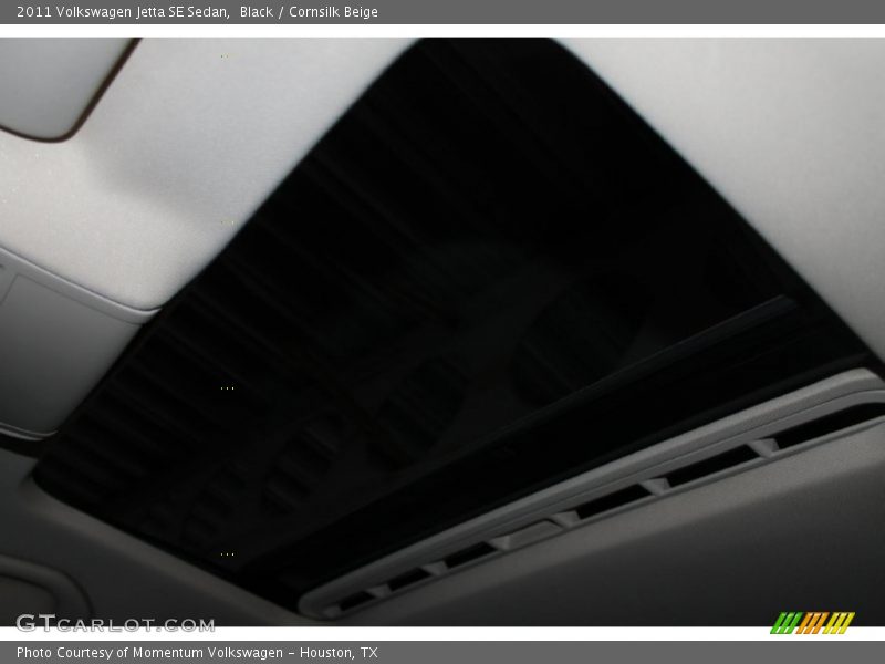 Black / Cornsilk Beige 2011 Volkswagen Jetta SE Sedan