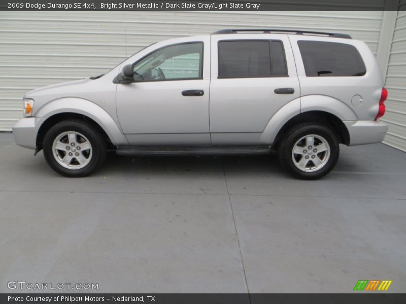 Bright Silver Metallic / Dark Slate Gray/Light Slate Gray 2009 Dodge Durango SE 4x4