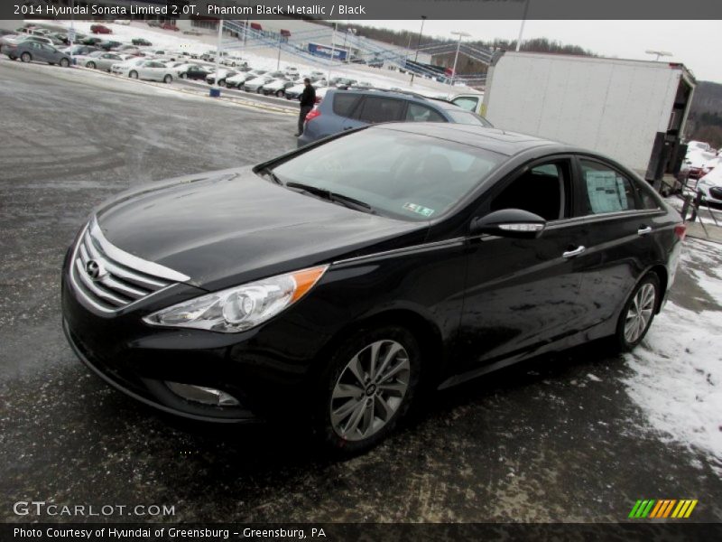Phantom Black Metallic / Black 2014 Hyundai Sonata Limited 2.0T