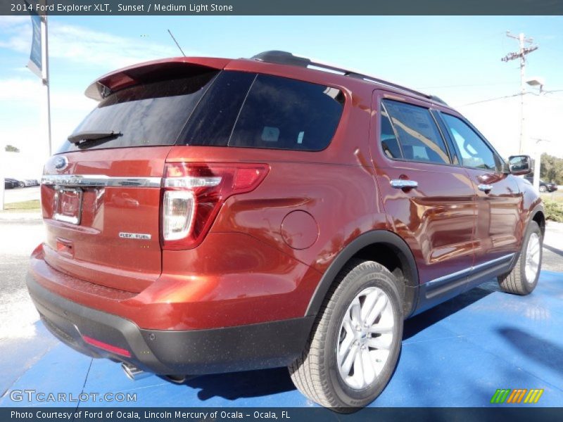 Sunset / Medium Light Stone 2014 Ford Explorer XLT