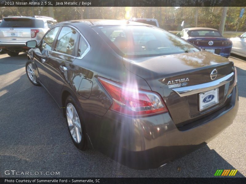 Java Metallic / Beige 2013 Nissan Altima 2.5 SL
