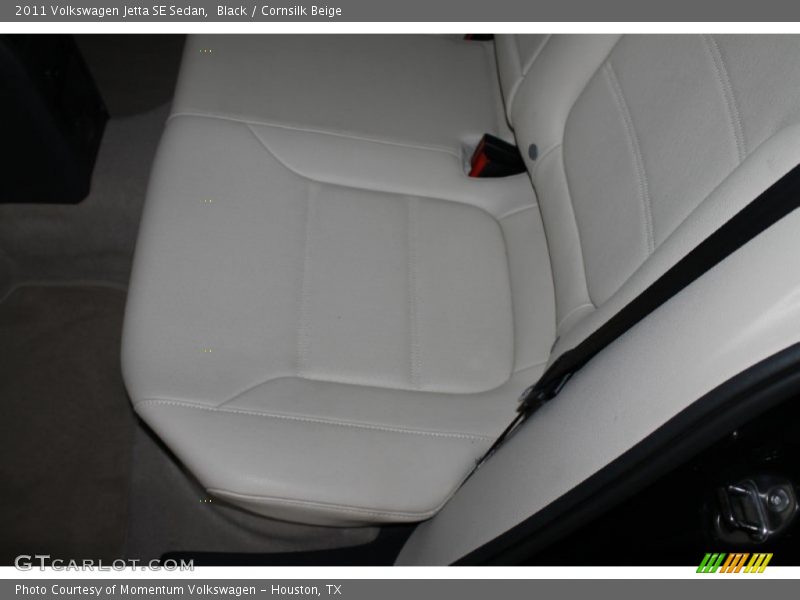 Black / Cornsilk Beige 2011 Volkswagen Jetta SE Sedan