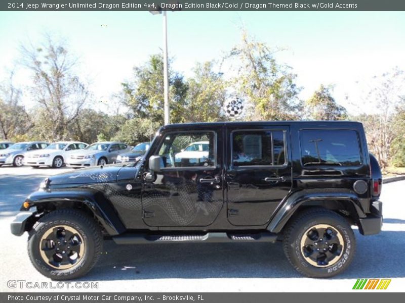 Dragon Edition Black/Gold / Dragon Themed Black w/Gold Accents 2014 Jeep Wrangler Unlimited Dragon Edition 4x4