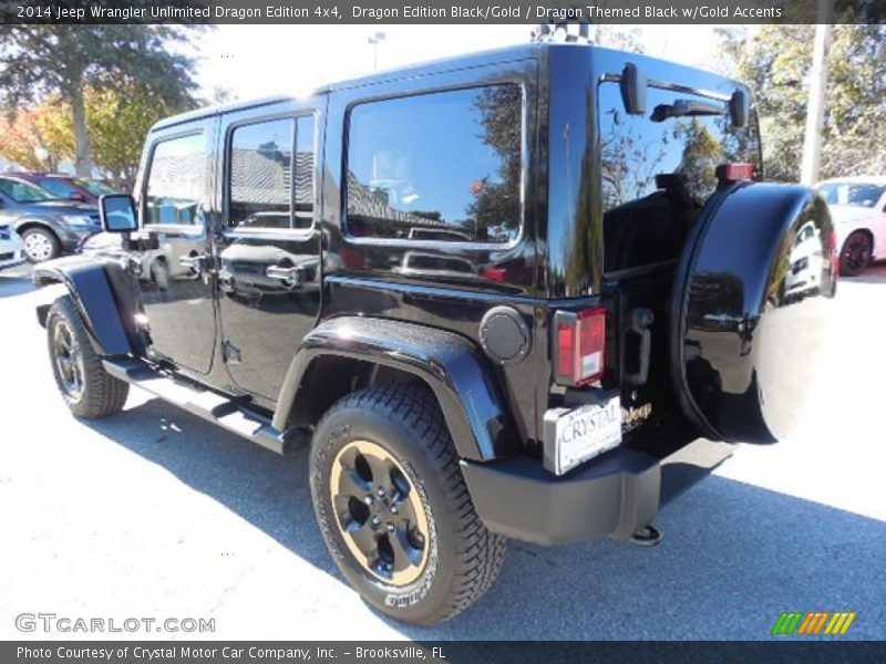 Dragon Edition Black/Gold / Dragon Themed Black w/Gold Accents 2014 Jeep Wrangler Unlimited Dragon Edition 4x4