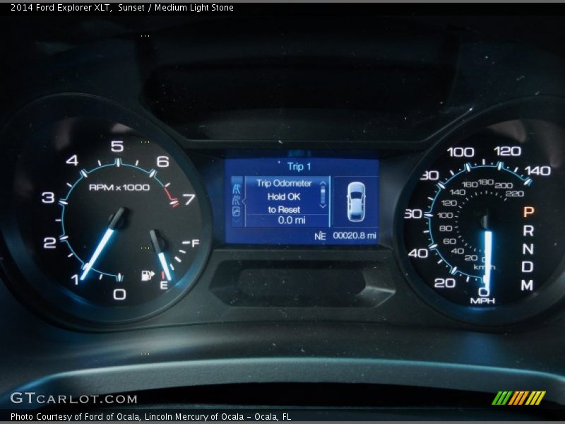 Sunset / Medium Light Stone 2014 Ford Explorer XLT
