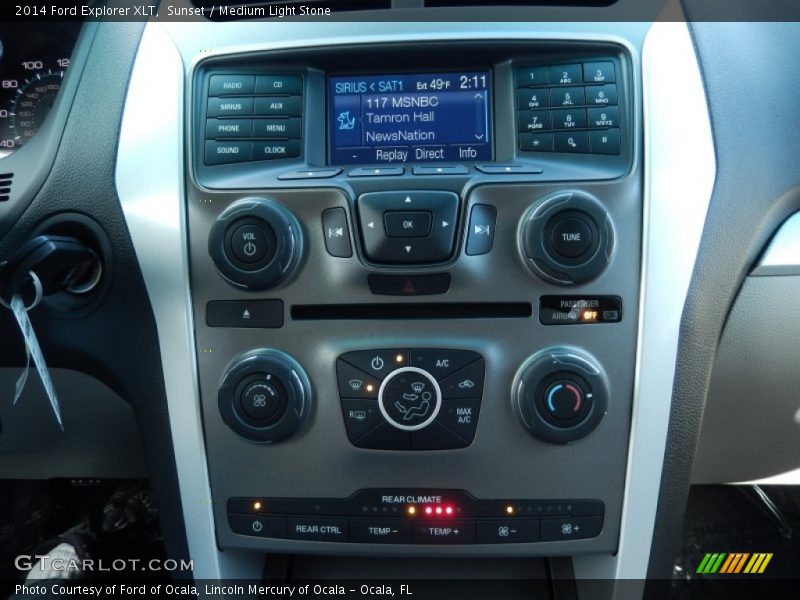 Sunset / Medium Light Stone 2014 Ford Explorer XLT