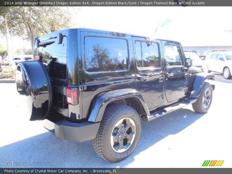 Dragon Edition Black/Gold / Dragon Themed Black w/Gold Accents 2014 Jeep Wrangler Unlimited Dragon Edition 4x4