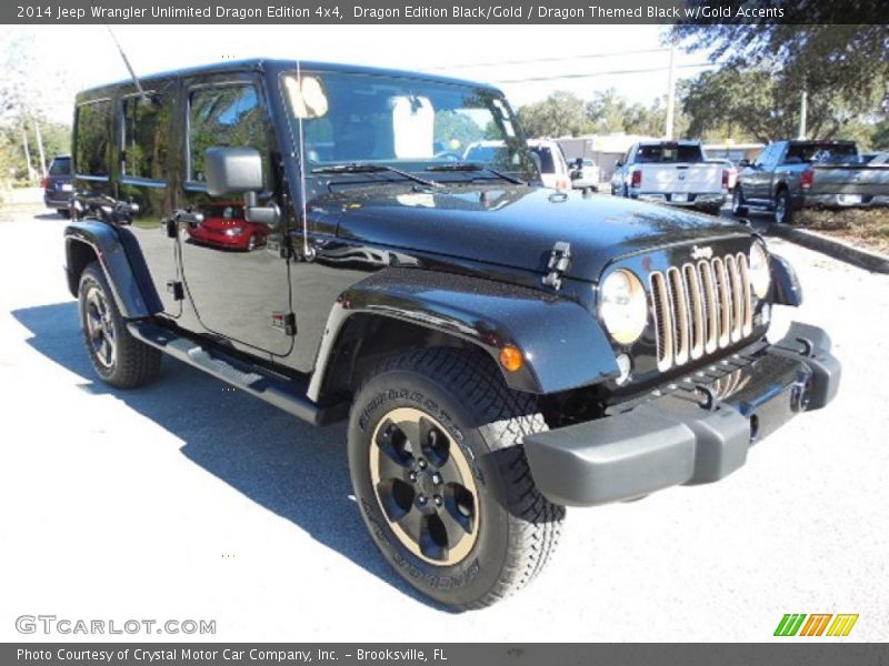 Dragon Edition Black/Gold / Dragon Themed Black w/Gold Accents 2014 Jeep Wrangler Unlimited Dragon Edition 4x4