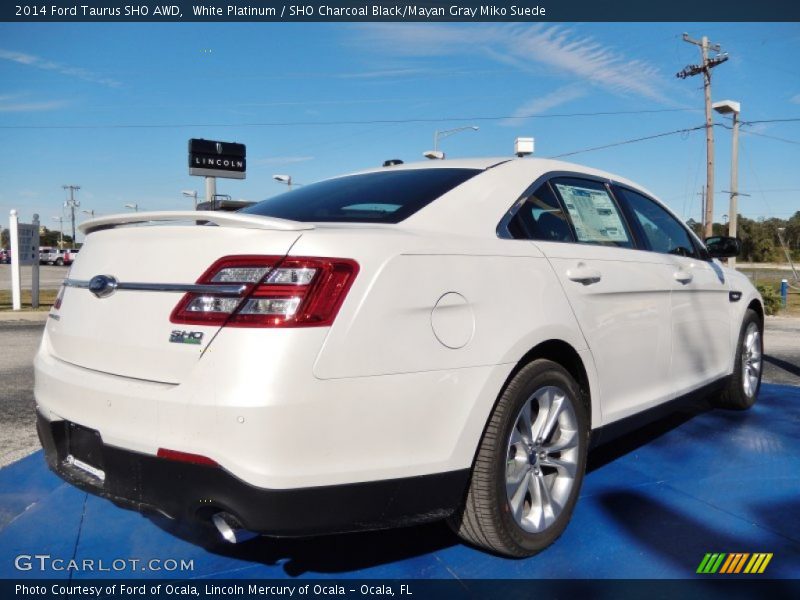 2014 Taurus SHO AWD White Platinum