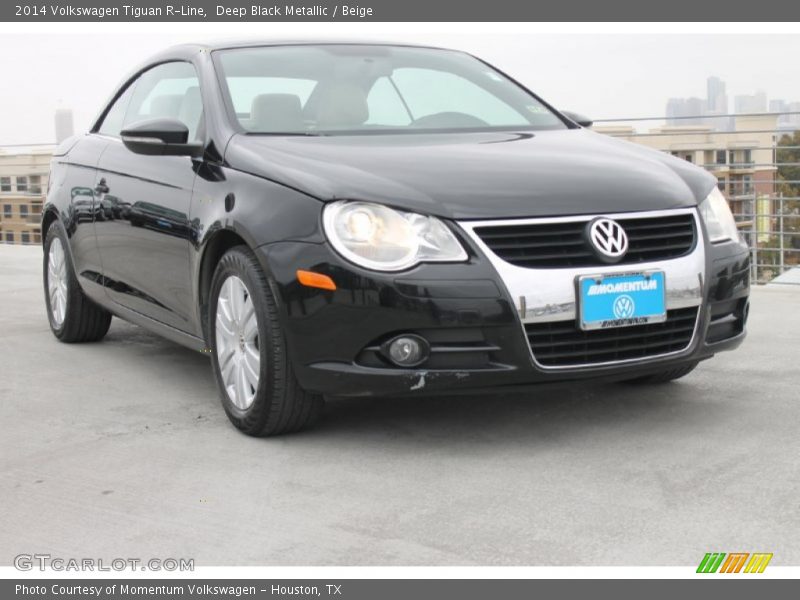 Deep Black Metallic / Beige 2014 Volkswagen Tiguan R-Line