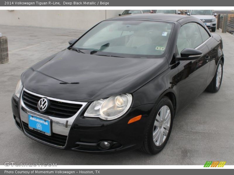 Deep Black Metallic / Beige 2014 Volkswagen Tiguan R-Line