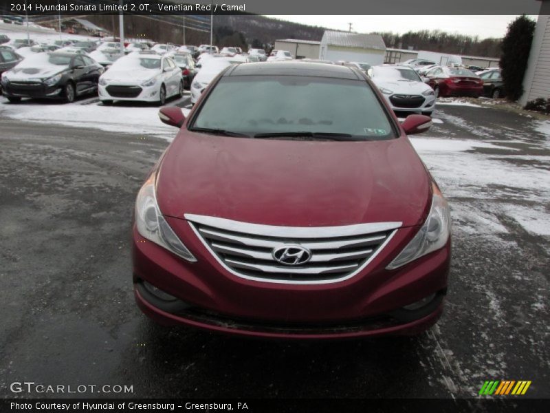 Venetian Red / Camel 2014 Hyundai Sonata Limited 2.0T