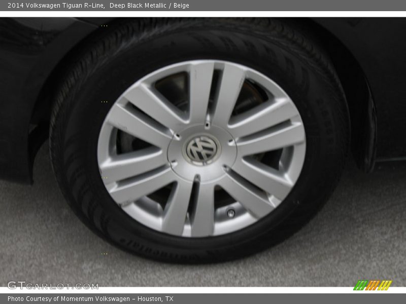 Deep Black Metallic / Beige 2014 Volkswagen Tiguan R-Line