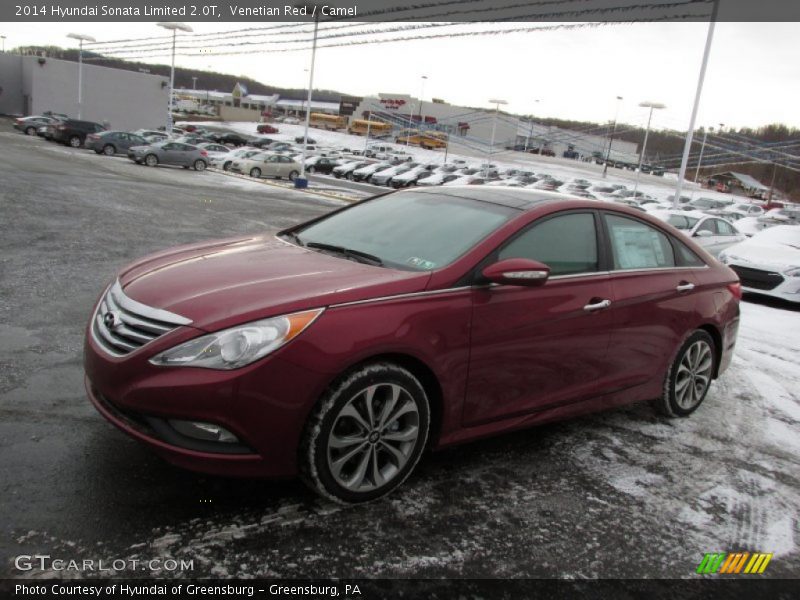 Venetian Red / Camel 2014 Hyundai Sonata Limited 2.0T