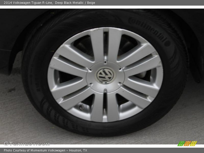 Deep Black Metallic / Beige 2014 Volkswagen Tiguan R-Line