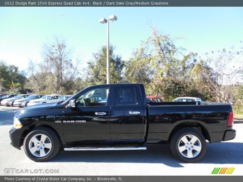 Black / Dark Slate Gray/Medium Graystone 2012 Dodge Ram 1500 Express Quad Cab 4x4