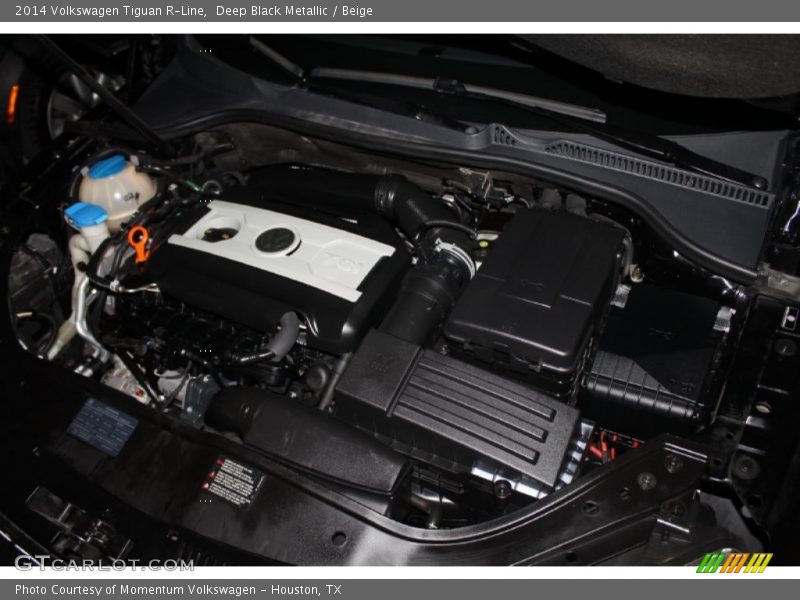 Deep Black Metallic / Beige 2014 Volkswagen Tiguan R-Line