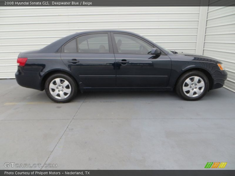 Deepwater Blue / Beige 2008 Hyundai Sonata GLS