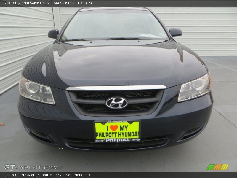 Deepwater Blue / Beige 2008 Hyundai Sonata GLS