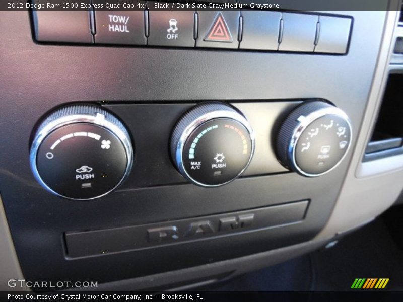 Black / Dark Slate Gray/Medium Graystone 2012 Dodge Ram 1500 Express Quad Cab 4x4