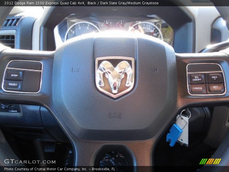 Black / Dark Slate Gray/Medium Graystone 2012 Dodge Ram 1500 Express Quad Cab 4x4