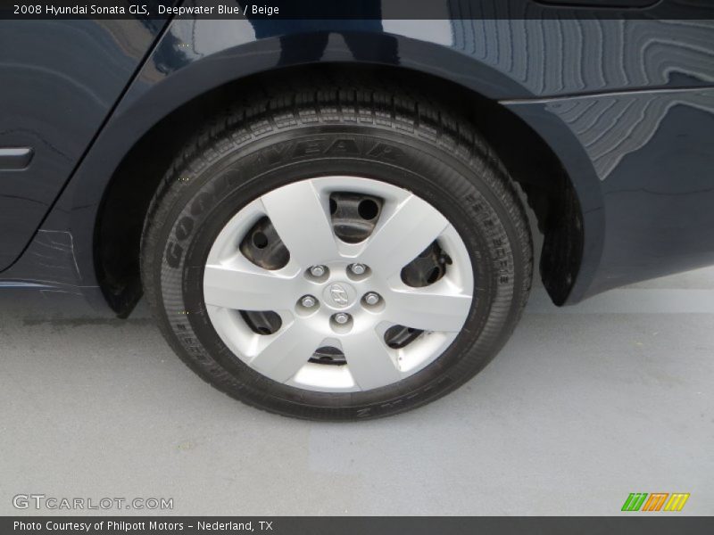 Deepwater Blue / Beige 2008 Hyundai Sonata GLS