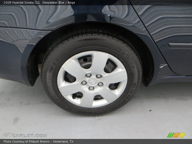 Deepwater Blue / Beige 2008 Hyundai Sonata GLS