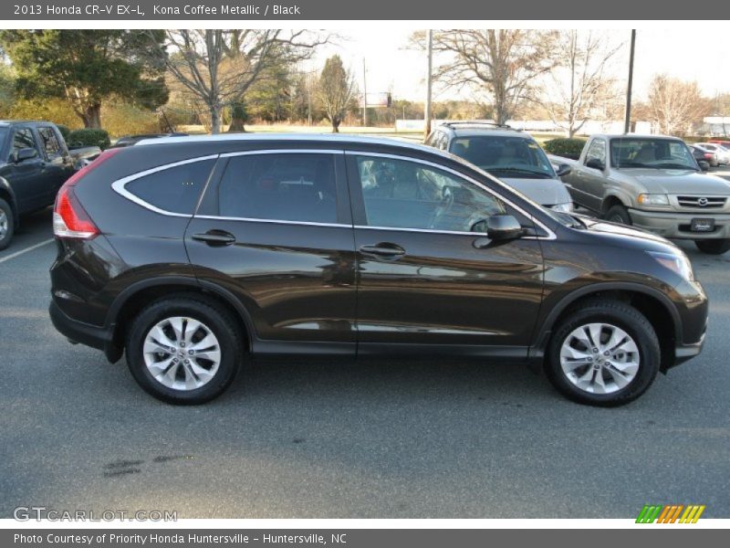 Kona Coffee Metallic / Black 2013 Honda CR-V EX-L