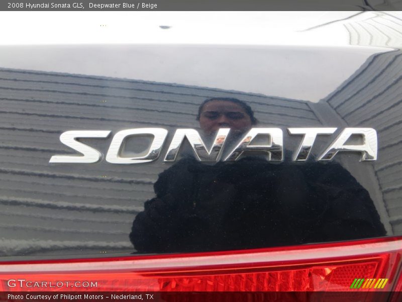 Deepwater Blue / Beige 2008 Hyundai Sonata GLS