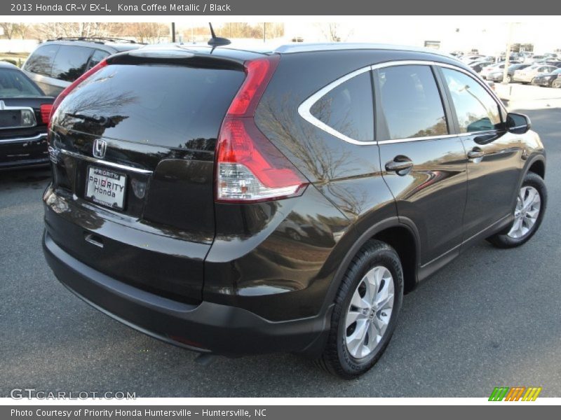 Kona Coffee Metallic / Black 2013 Honda CR-V EX-L