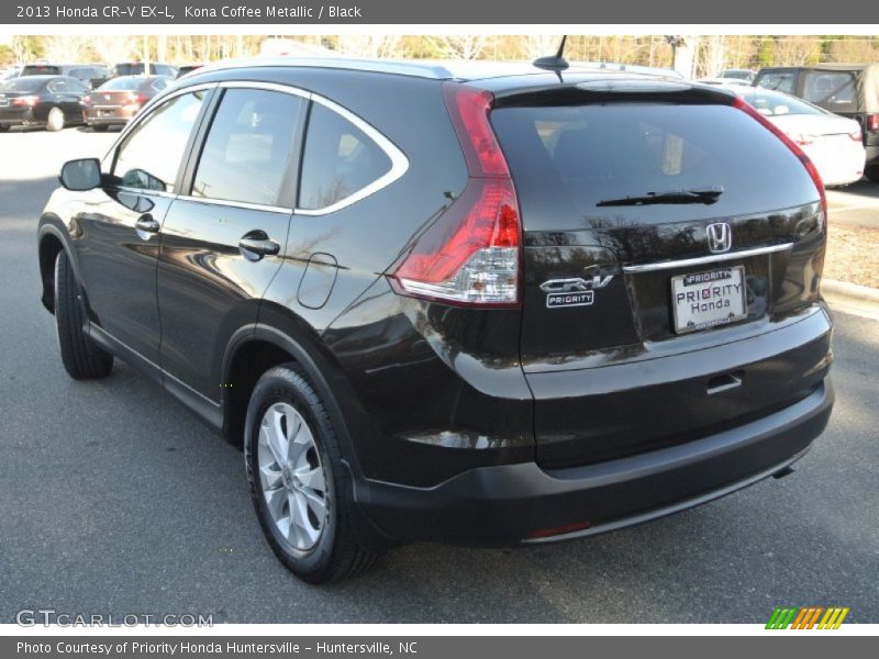 Kona Coffee Metallic / Black 2013 Honda CR-V EX-L