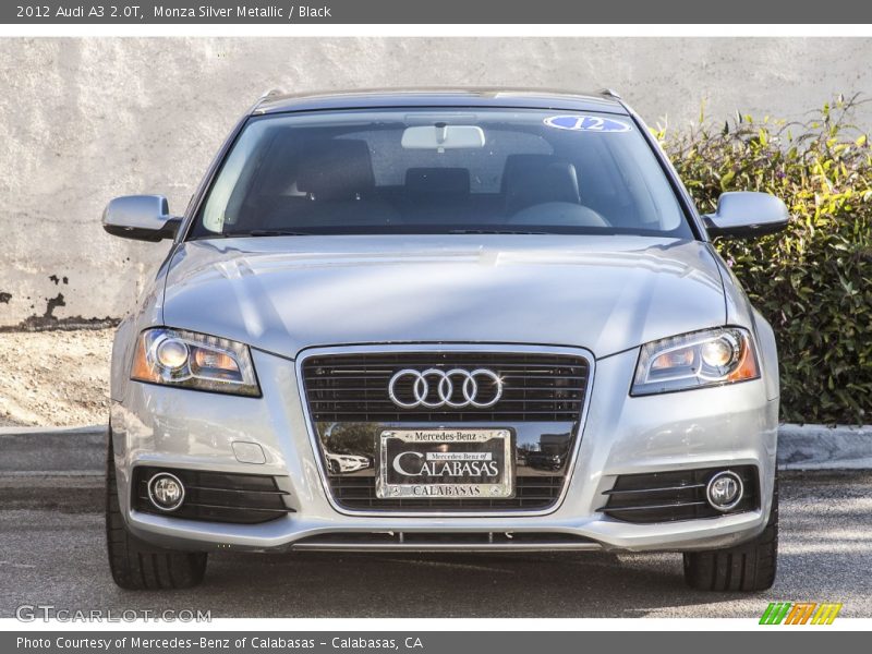 Monza Silver Metallic / Black 2012 Audi A3 2.0T