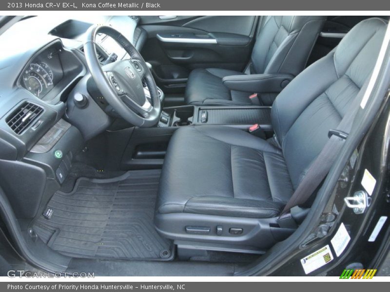 Kona Coffee Metallic / Black 2013 Honda CR-V EX-L