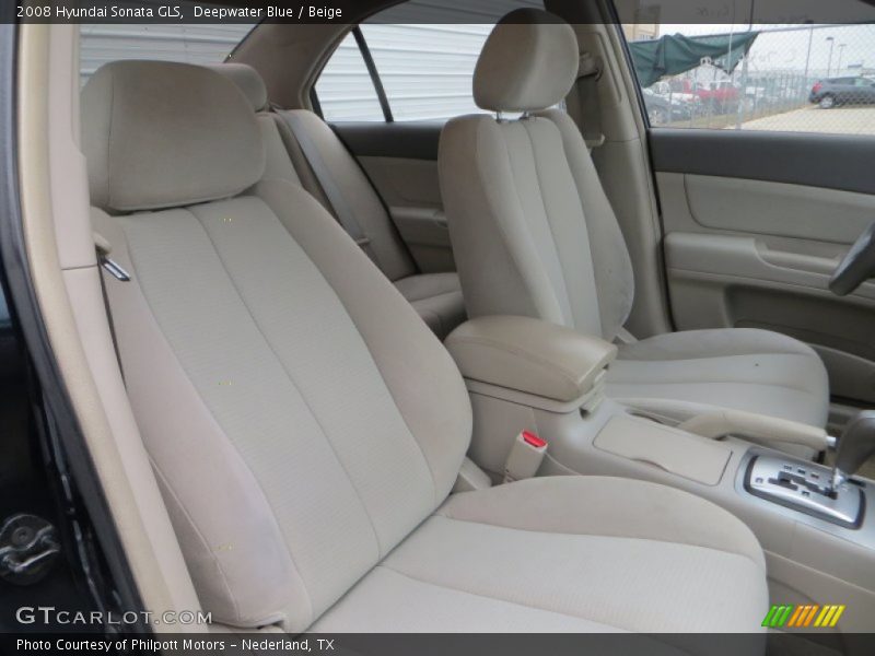Deepwater Blue / Beige 2008 Hyundai Sonata GLS