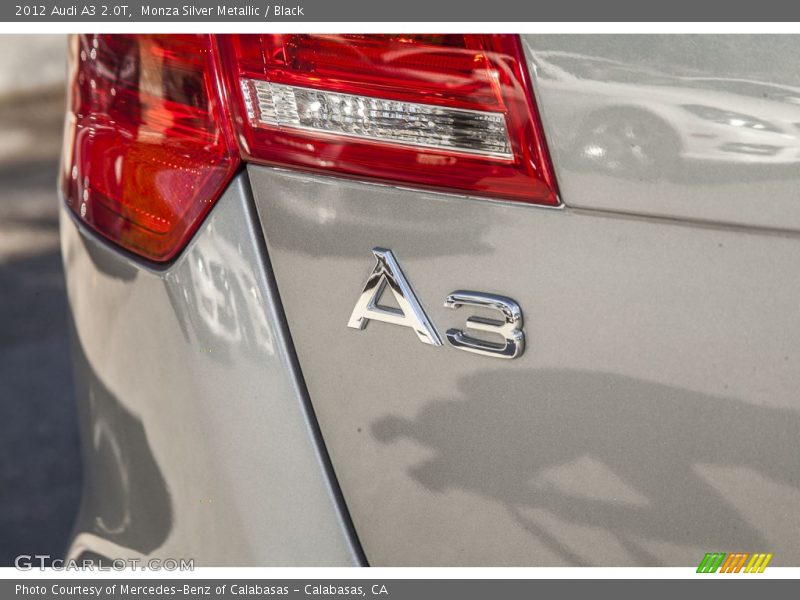 Monza Silver Metallic / Black 2012 Audi A3 2.0T