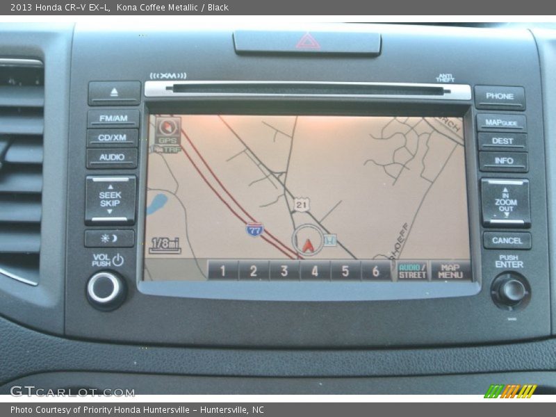 Kona Coffee Metallic / Black 2013 Honda CR-V EX-L