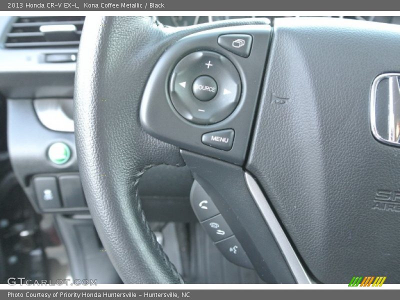 Kona Coffee Metallic / Black 2013 Honda CR-V EX-L