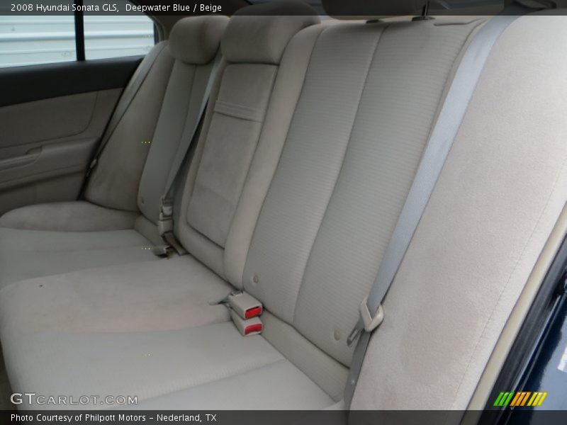 Deepwater Blue / Beige 2008 Hyundai Sonata GLS
