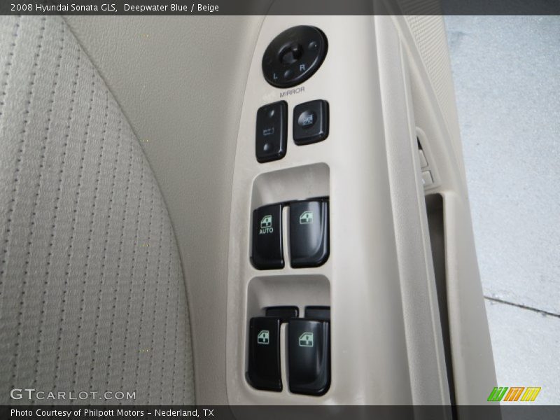 Deepwater Blue / Beige 2008 Hyundai Sonata GLS