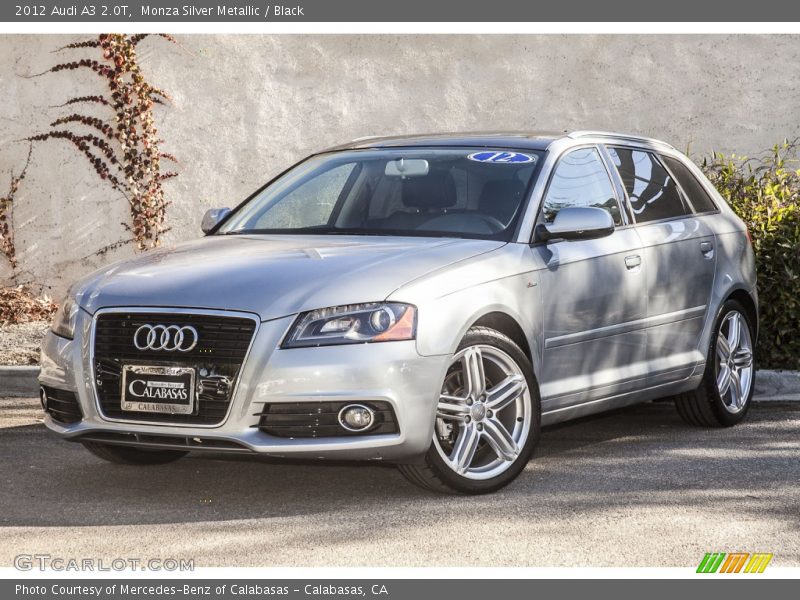 Monza Silver Metallic / Black 2012 Audi A3 2.0T