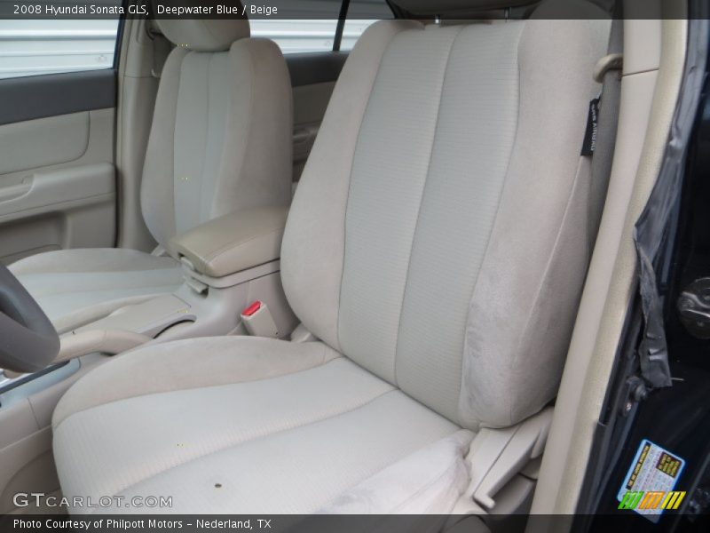 Deepwater Blue / Beige 2008 Hyundai Sonata GLS