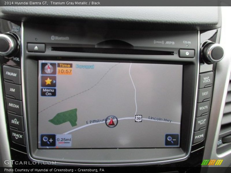 Navigation of 2014 Elantra GT